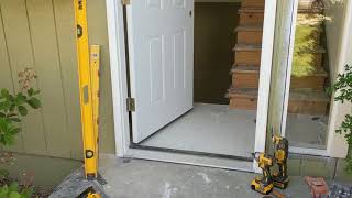 Jeld Wen Front Door Installation  Really crappy products and craftsmanship PART 1 [upl. by Anin]