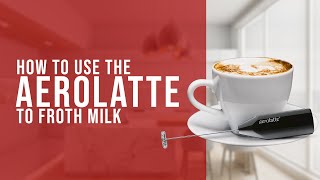 How To Use the AeroLatte To Froth Milk [upl. by Selrhc]