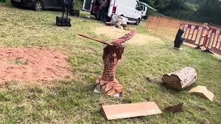 A fabulous range of wooden sculpture at Caerleon festival 2024 [upl. by Aihcropal170]