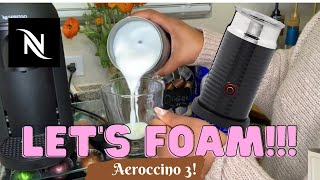 How To Foam Milk With Aeroccino 3 Make Coffee With Foam Tips amp Tricks  Easy Foamed Latte Recipe [upl. by Reiter]