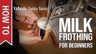 How To Milk Frothing for Beginners 5 Tips [upl. by Kcirdneh307]